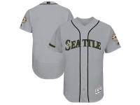 Men's Seattle Mariners Majestic Gray 2017 Memorial Day Authentic Collection Flex Base Team Jersey