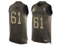 Men's Spencer Long #61 Nike Green Jersey - NFL Washington Redskins Salute to Service Tank Top