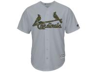 Men's St. Louis Cardinals Majestic Gray 2016 Fashion Memorial Day Cool Base Jersey