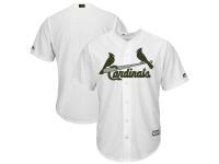 Men's St. Louis Cardinals Majestic White 2017 Memorial Day Cool Base Team Jersey