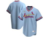 Men's St. Louis Cardinals Nike Light Blue Road Cooperstown Collection Team Jersey