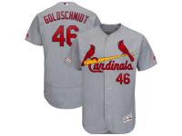 Men's St. Louis Cardinals Paul Goldschmidt Majestic Gray Road Authentic Collection Flex Base Player Jersey
