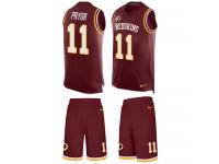 Men's Terrelle Pryor #11 Nike Burgundy Red Jersey - NFL Washington Redskins Tank Top Suit