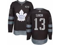 Men's Toronto Maple Leafs #13 Mats Sundin Black 1917-2017 100th Anniversary Stitched NHL Jersey
