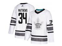 Men's Toronto Maple Leafs #34 Auston Matthews Adidas White Authentic 2019 All-Star NHL Jersey