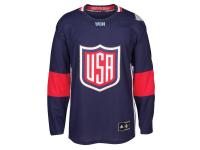 Men's US Hockey adidas Navy World Cup of Hockey 2016 Premier Jersey
