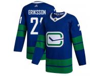 Men's Vancouver Canucks #21 Loui Eriksson Royal Blue Alternate Hockey Jersey