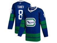 Men's Vancouver Canucks #8 Christopher Tanev Royal Blue Alternate Hockey Jersey