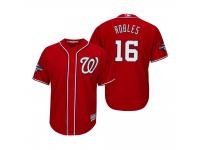 Men's Victor Robles Washington Nationals Red 2019 World Series Champions Cool Base Jersey