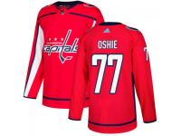 Men's Washington Capitals #77 T.J. Oshie adidas Red Authentic Jersey