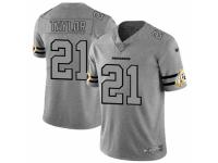 Men's Washington Redskins #21 Sean Taylor Limited Gray Team Logo Gridiron Football Jersey