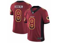 Men's Washington Redskins #8 Case Keenum Limited Red Rush Drift Fashion Football Jersey