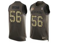 Men's Zach Brown #56 Nike Green Jersey - NFL Washington Redskins Salute to Service Tank Top