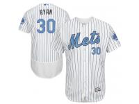 Mets #30 Nolan Ryan White (Blue Strip) Flexbase Authentic Collection 2016 Father Day Stitched Baseball Jersey