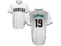 MLB Arizona Diamondbacks #19 Tyler Clippard Men White Cool Base Jersey