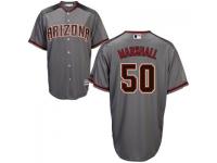 MLB Arizona Diamondbacks #50 Evan Marshall Men Grey Cool Base Jersey