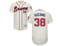 MLB Atlanta Braves #38 Arodys Vizcaino Men Cream Authentic Flexbase Collection Jersey