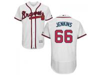 MLB Atlanta Braves #66 Tyrell Jenkins Men White Authentic Flexbase Collection Jersey