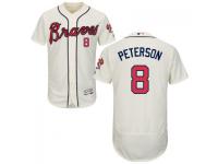 MLB Atlanta Braves #8 Jace Peterson Men Cream Authentic Flexbase Collection Jersey