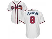 MLB Atlanta Braves #8 Jace Peterson Men White Cool Base Jersey
