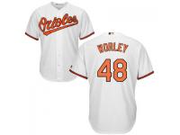 MLB Baltimore Orioles #48 Vance Worley Men White Cool Base Jersey