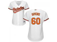 MLB Baltimore Orioles #60 Mychal Givens Women White Cool Base Jersey