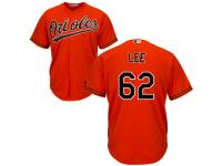 MLB Baltimore Orioles #62 Chris Lee Men Orange Cool Base Jersey