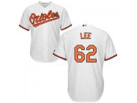 MLB Baltimore Orioles #62 Chris Lee Men White Cool Base Jersey
