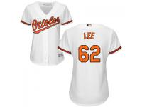 MLB Baltimore Orioles #62 Chris Lee Women White Cool Base Jersey