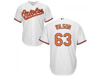 MLB Baltimore Orioles #63 Tyler Wilson Men White Cool Base Jersey