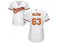 MLB Baltimore Orioles #63 Tyler Wilson Women White Cool Base Jersey
