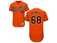 MLB Baltimore Orioles #68 Parker Bridwell Men Orange Authentic Flexbase Collection Jersey