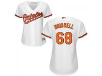 MLB Baltimore Orioles #68 Parker Bridwell Women White Cool Base Jersey