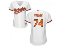 MLB Baltimore Orioles #74 Andrew Triggs Women White Cool Base Jersey
