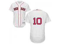 MLB Boston Red Sox #10 Ryan Hanigan Men White Authentic Flexbase Collection Jersey