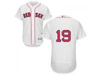 MLB Boston Red Sox #19 Koji Uehara Men White Authentic Flexbase Collection Jersey