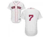 MLB Boston Red Sox #7 Christian Vazquez Men White Authentic Flexbase Collection Jersey