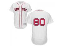 MLB Boston Red Sox #80 Sean Coyle Men White Authentic Flexbase Collection Jersey