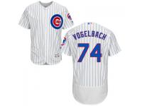 MLB Chicago Cubs #74 Dan Vogelbach Men White Authentic Flexbase Collection Jersey