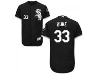MLB Chicago White Sox #33 Zach Duke Men Black Authentic Flexbase Collection Jersey
