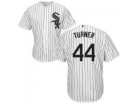 MLB Chicago White Sox #44 Jacob Turner Men White Stripe Cool Base Jersey