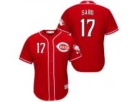MLB Cincinnati Reds #17 Chris Sabo Men Fashion Cool Base Red Jerseys