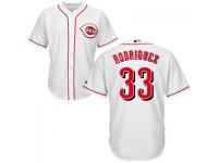 MLB Cincinnati Reds #33 Yorman Rodriguez Men White Cool Base Jersey