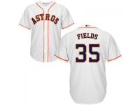 MLB Houston Astros #35 Josh Fields Men White Cool Base Jersey