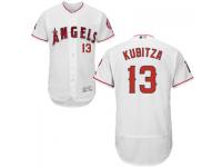 MLB Los Angeles Angels #13 Kyle Kubitza Men White Authentic Flexbase Collection Jersey