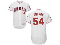 MLB Los Angeles Angels #54 Deolis Guerra Men White Authentic Flexbase Collection Jersey