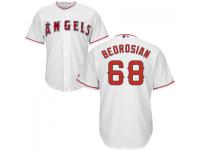 MLB Los Angeles Angels #68 Cam Bedrosian Men White Cool Base Jersey