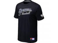 MLB Men Milwaukee Brewers Nike Practice T-Shirt - Black