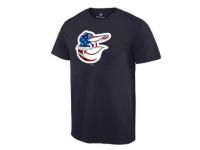 MLB Men's Baltimore Orioles Navy Banner Wave T-Shirt