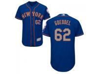 MLB New York Mets #62 Erik Goeddel Men Royal-Grey Authentic Flexbase Collection Jersey